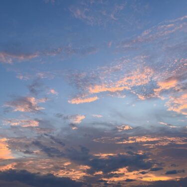 ゲリラ豪雨の後の空