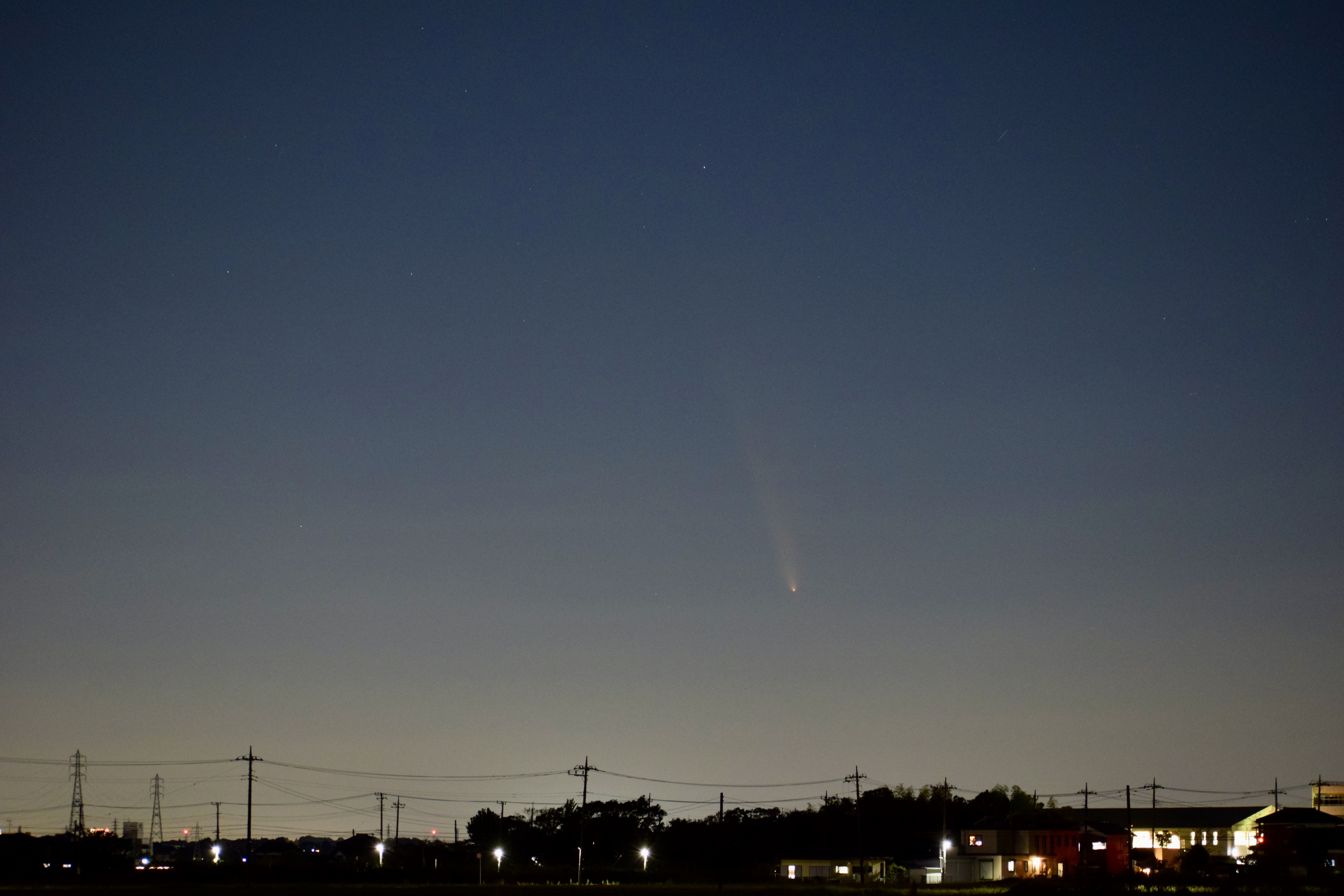 取手からも観測できました！紫金山・アトラス彗星