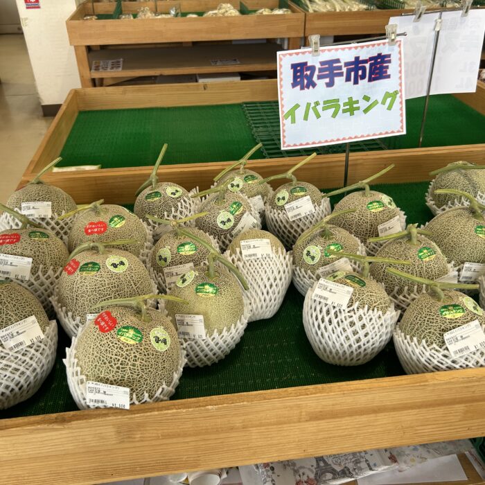 取手市産のメロン