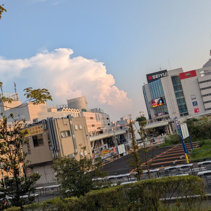取手の夏の空