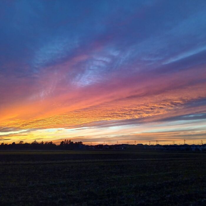赤と青のグラデーション