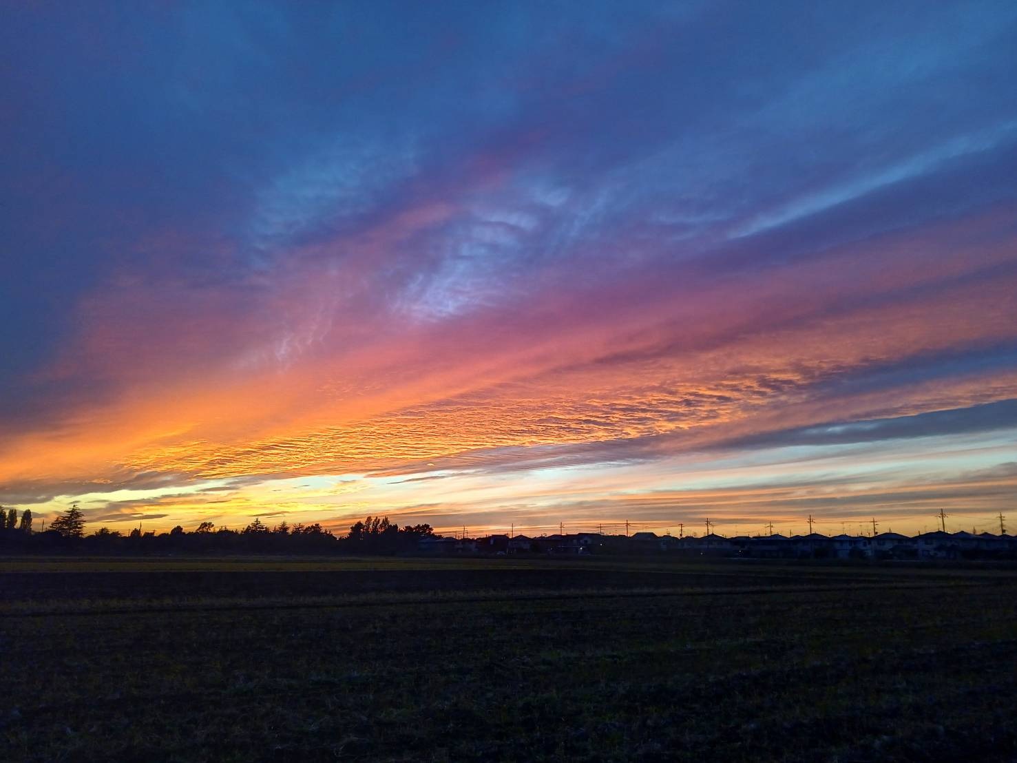 赤と青のグラデーション