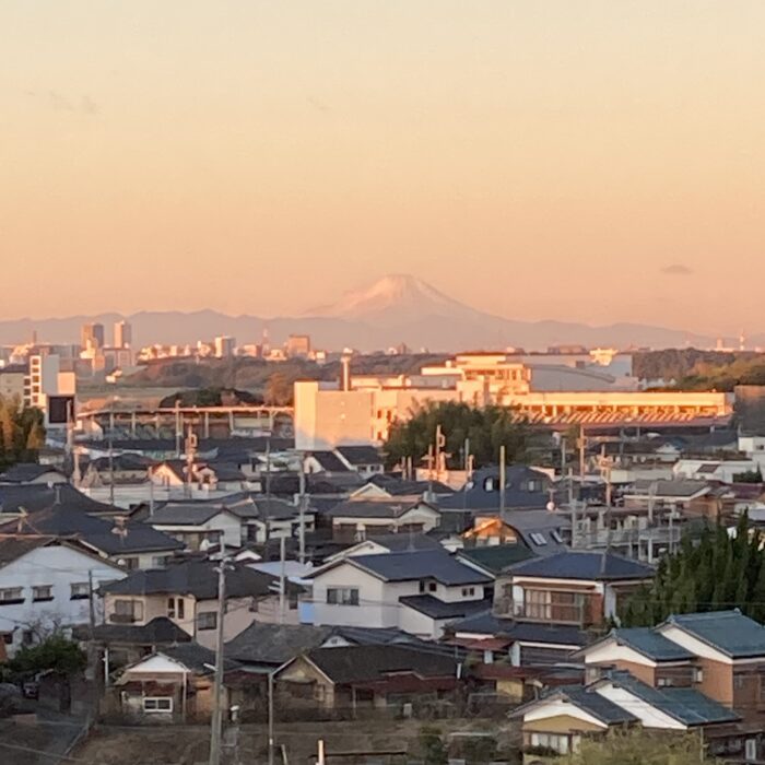 朝の富士山