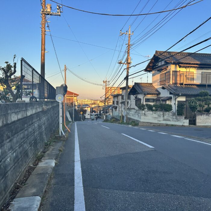 山中坂から見下ろした街