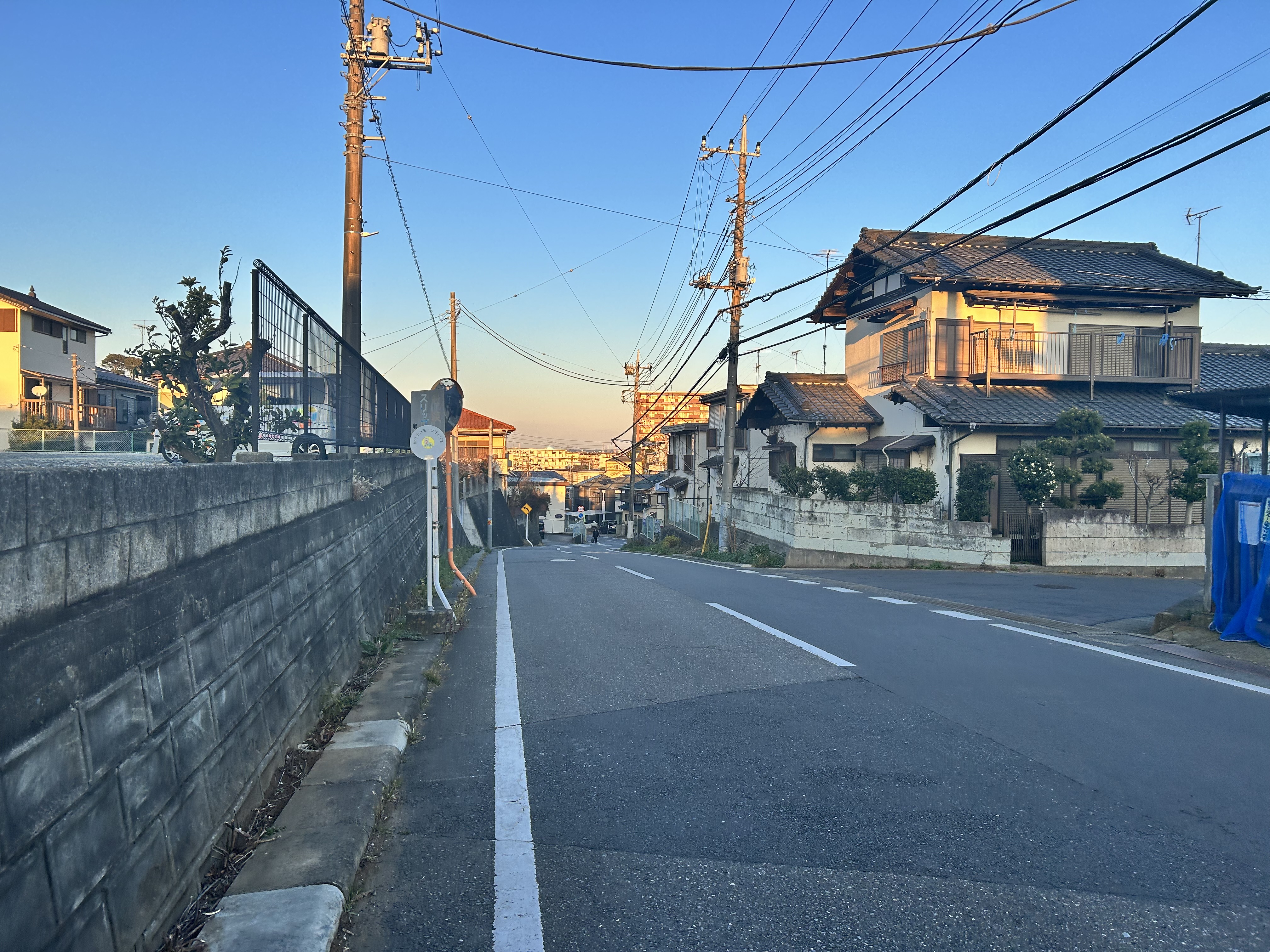 山中坂から見下ろした街