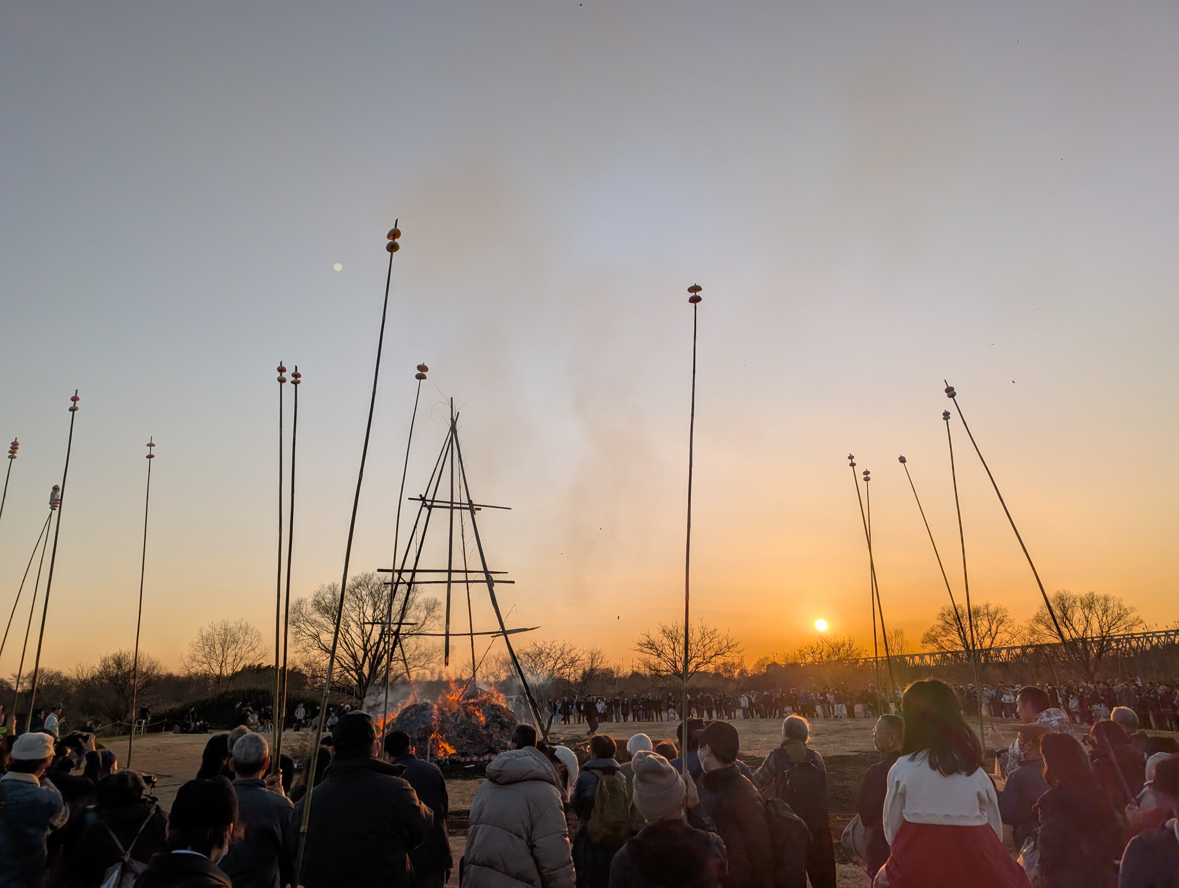 どんど焼き出陣