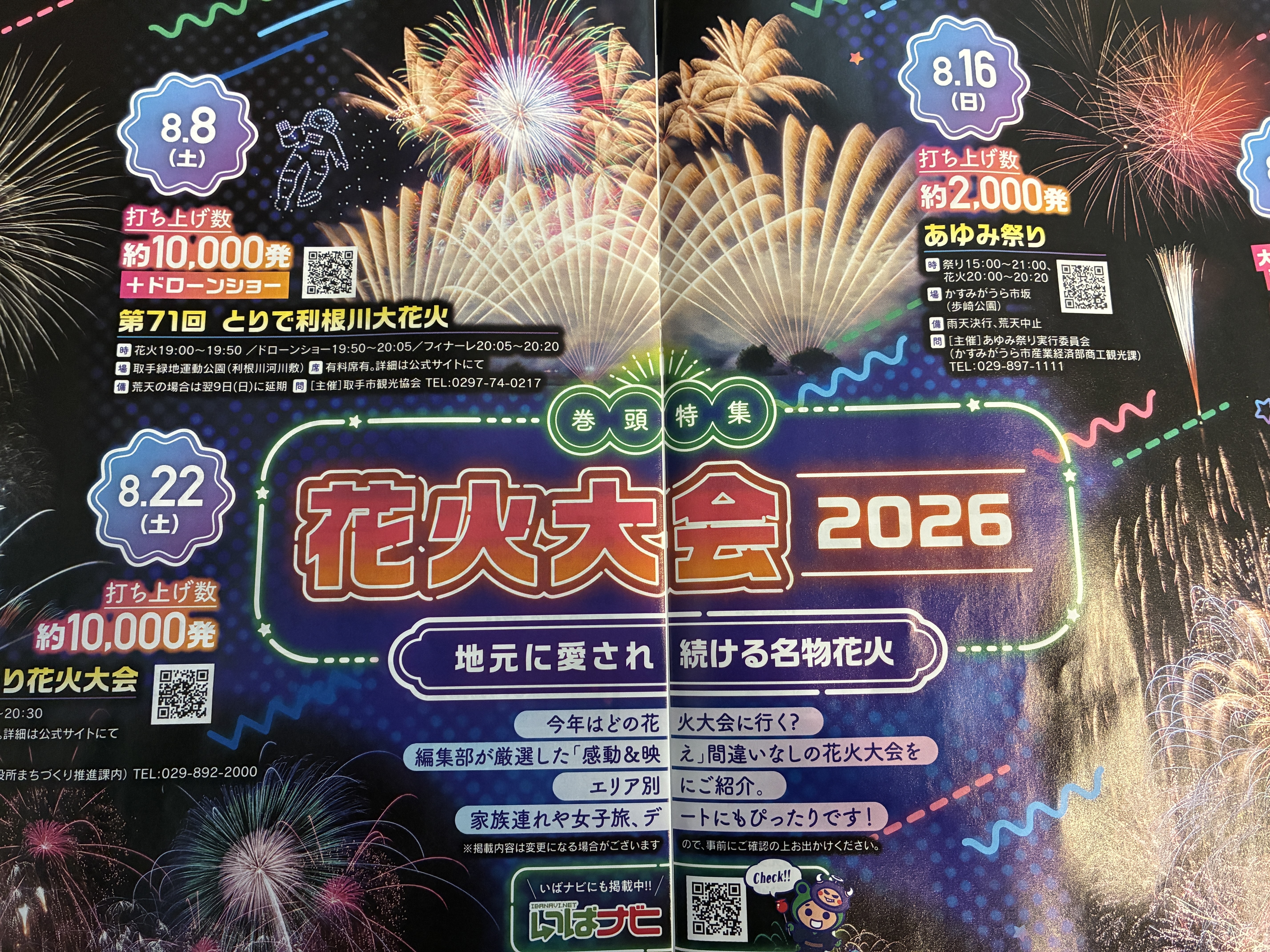 花火大会2026 第71回とりで利根川大花火